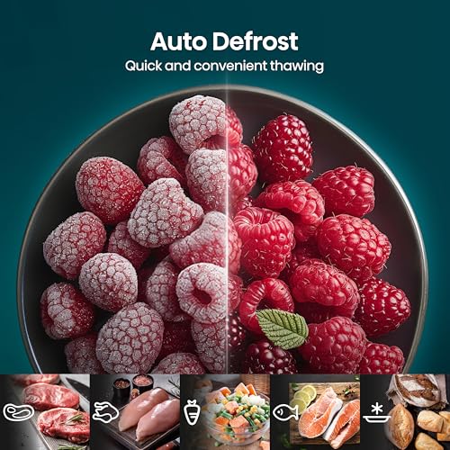 Hisense H23MOBSD1HUK 23 Litre 800W electronic Microwave with Auto Defrost, Digital Display, Smart Cook, Multi level cooking and Easy Clean- Black