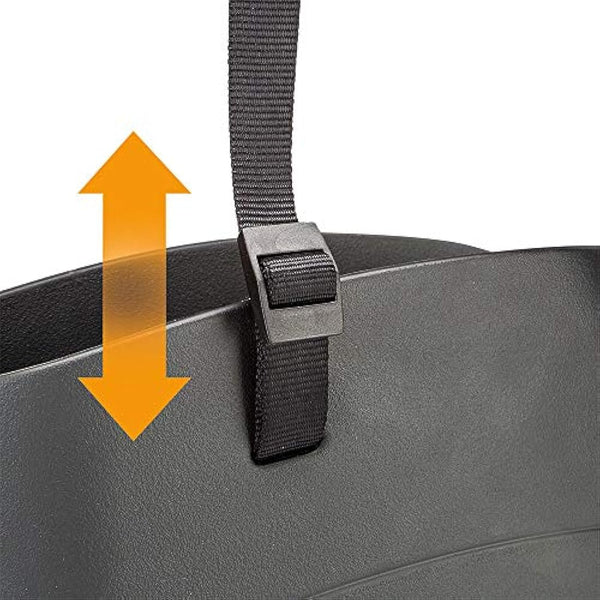 Ferplast Carrier bag for small dogs WITH-ME, EVA, Soft rubber plastic, washable, Adjustable handles, Safety belt included, 21.5 x 43.5 x h 27 cm Black