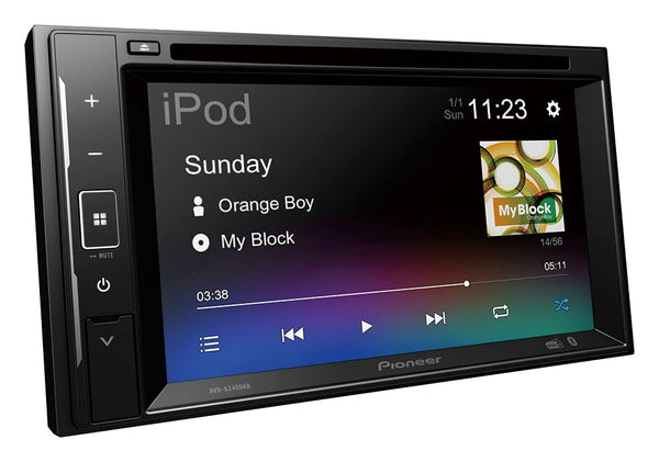 Pioneer AVH-A240DAB 6.2” touchscreen CD/DVD tuner with Smartphone Mirroring. Bluetooth, DAB/ DAB+ Digital Radio, 13-band GEQ, advanced audio features and premium audio quality.