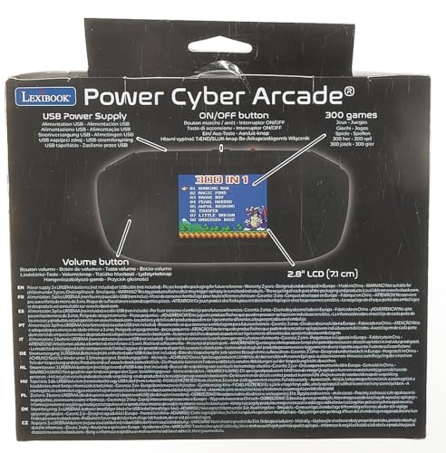 Lexibook, Power Cyber Arcade®, 300 Games Portable Game Console, JL3000