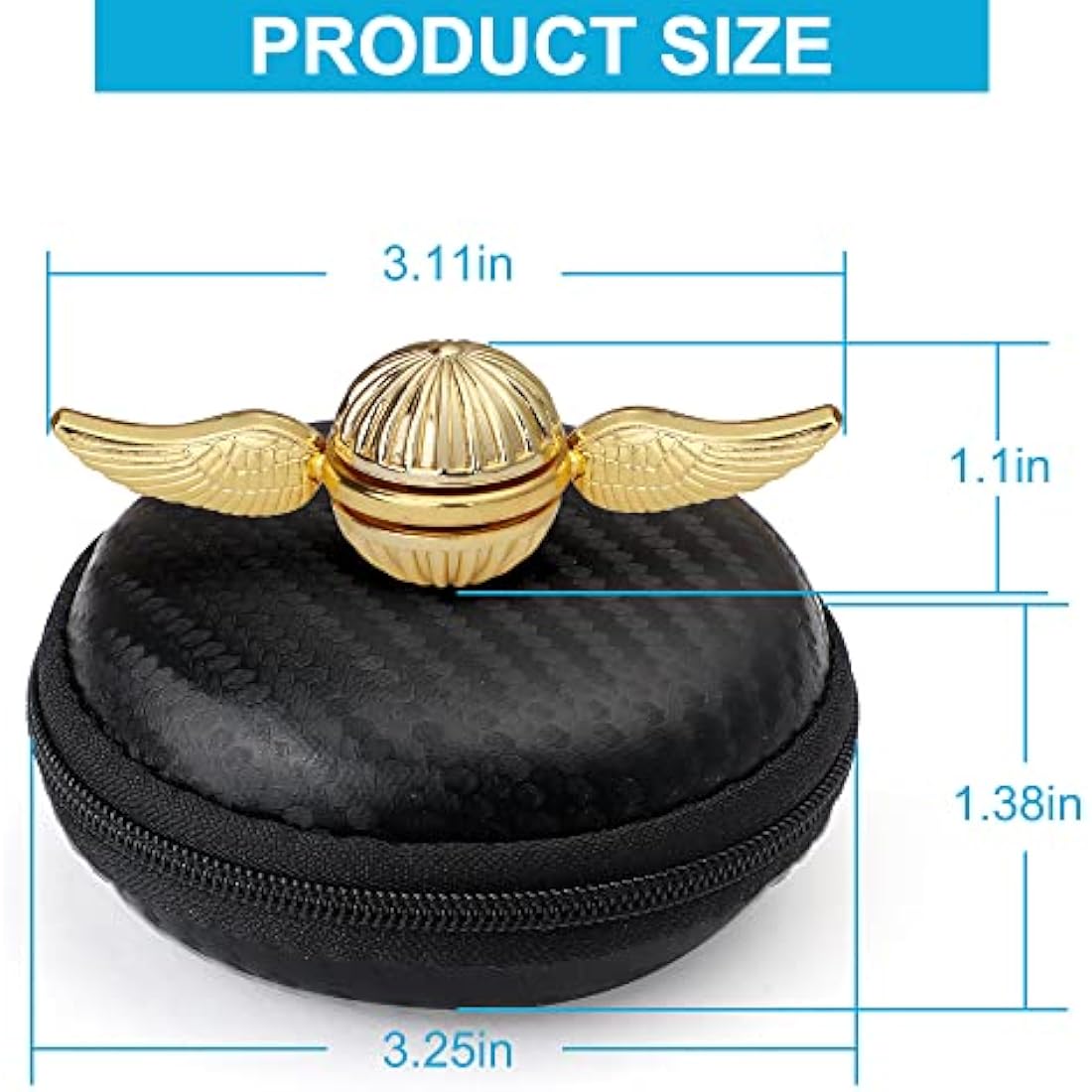 Golden Fidget Spinner Toys for Kids Adults, Sensory Magic Orb Gift for Fans of The Medieval Magical World, Idea Hand Finger Toys for Stress Relief Anti Anxiety