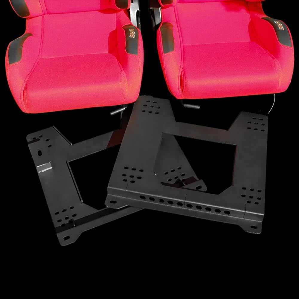 Set of Barbarian Reclining Bucket YAS Racing Seats for 3-Series E46 (all models) BMW, Red Felt, Track, Race, Drift