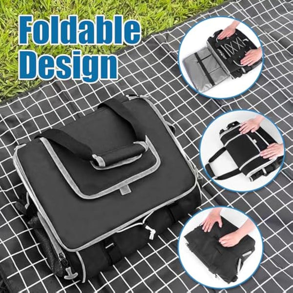 INSMEER Large Cooler Bag 55 Cans, 45L Large Capacity Insulated Cool Bag, Foldable Storage Bag Leak-Proof Thermal Bag XXL with Bottle Opener for Shopping/Camping/Beach/Picnic