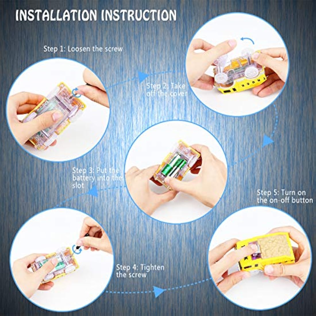 Glow Tracks Cars Light Up Toy Cars Race Track Accessories Compatible with Magic Tracks and Neo Tracks Replacement Best Gifts for Boys and Girls (3 Pack)