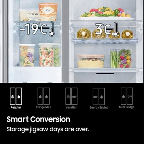 Samsung American Style Fridge Freezer with SpaceMax Technology, Power Cool and Power Freeze Technology, Black, RS62DG5003B1E