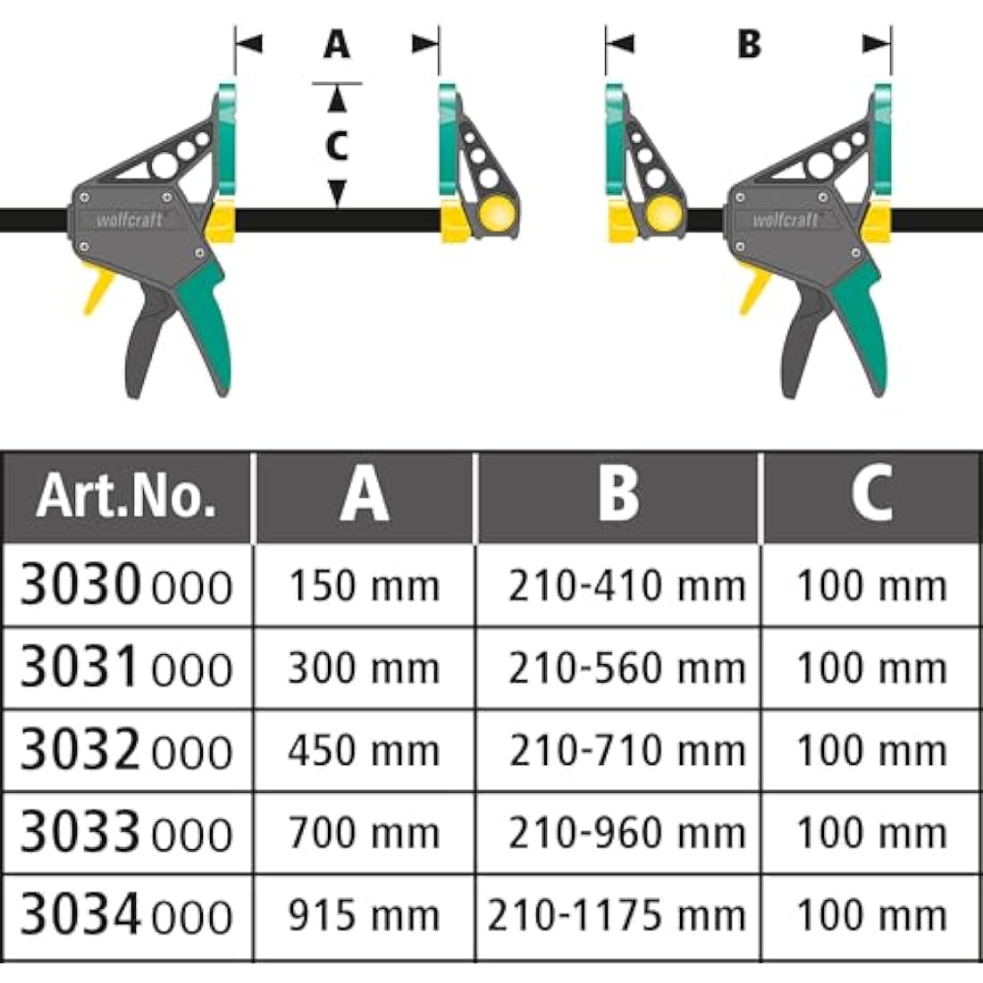 1 EHZ PRO 100-915 One Hand Clamp