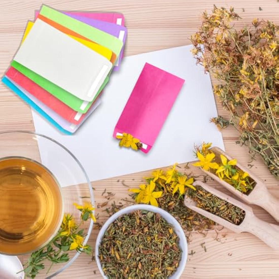 100Pcs Money Envelopes, Coloured Seed Envelopes Self-Adhesive Seed Packets Mini Envelopes Coin Envelopes for Wages, Seeds, Coins, Beads or Stamps(10x6cm/3.9x2.4inch)