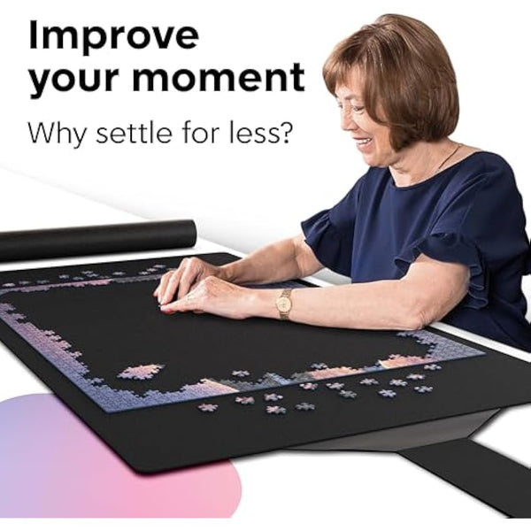 Puzzlup Jigsaw Mat 3000 Pieces - 95 X 150 cm (37 x 59 Inches) - Non Slip Roll Up Foam Puzzle Mat - Suited for Puzzles of 500, 1000, 1500, 2000 or 3000 pieces - Portapuzzle With Gift Packaging