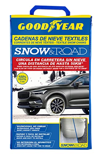 Goodyear Set of 2 x 9 mm Metallic Car Snow Chains Size 110 with Automatic Tensioner