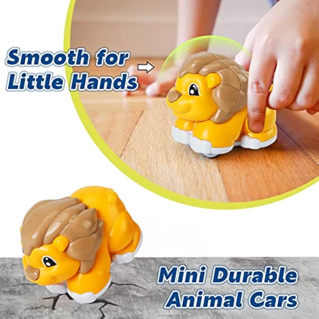 HahaGift Animal Car Toys for 1 Year Old Boys Gifts, Baby Boy Toys 12-18 Months Truck Toy, Pull Back Cars for 1 2 Year Old Girls, 1 Year Boy Birthday Gift for Childrens Toddler Toy 1-2 Years