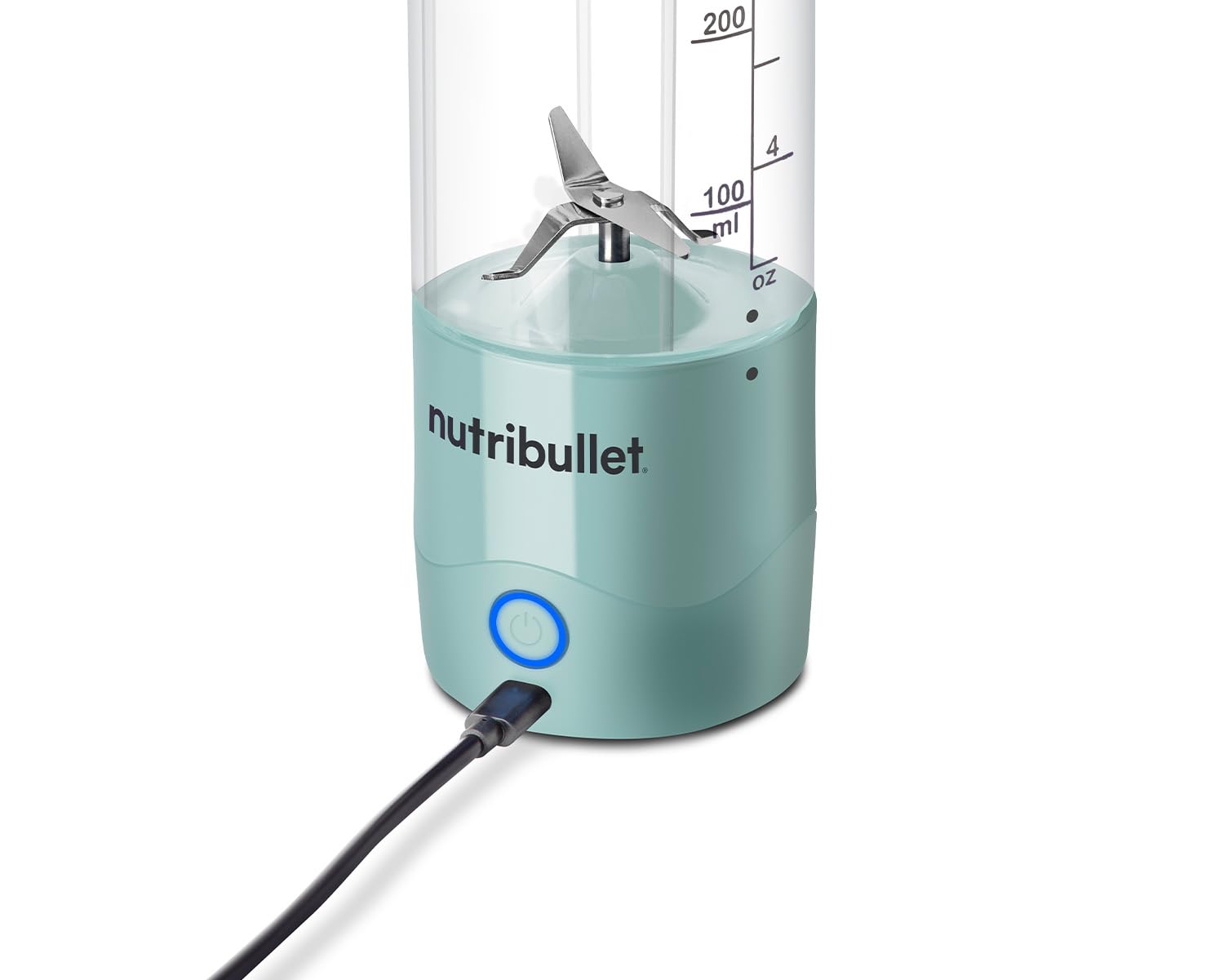 nutribullet Portable Blender in Navy - Powerful Extractor Blade, 475ml Cup, To-Go Lid, USB-C Charging Cable & User Guide - Delivers 15+ Blending Cycles - Healthy Shakes On The Move