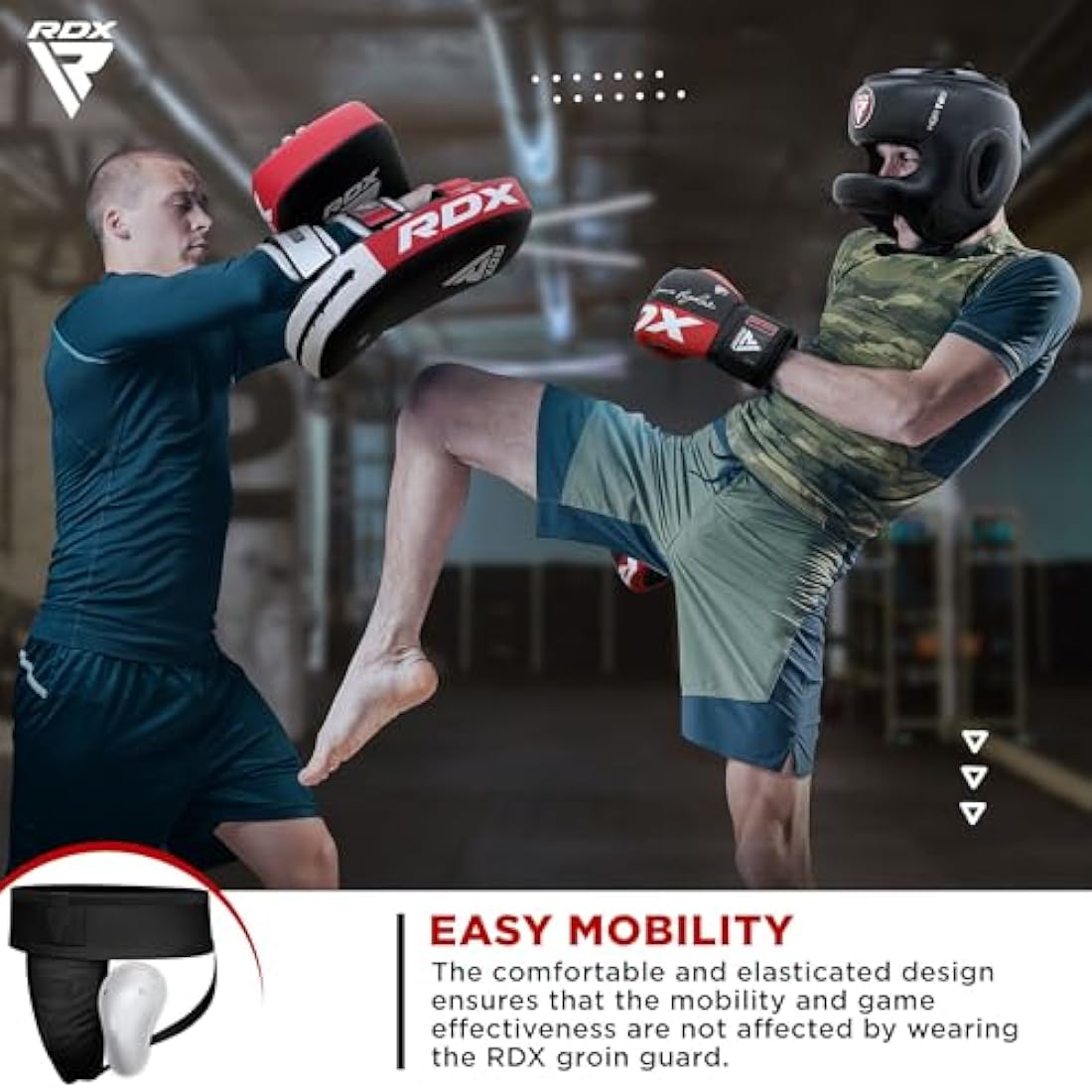 RDX Groin Guard Cup Men, Boxing Kickboxing MMA Muay Thai Sparring Groin Protector, Ventilated Adjustable, Jockstrap Taekwondo, Underwear Jiu Jitsu BJJ Protection, Boys Youth