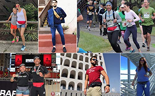 Waterfly Waist Bag Pack Slim Water Resistant Fanny Pack Travel Bum Bag Running Belt for Traveling Cycling Hiking Camping