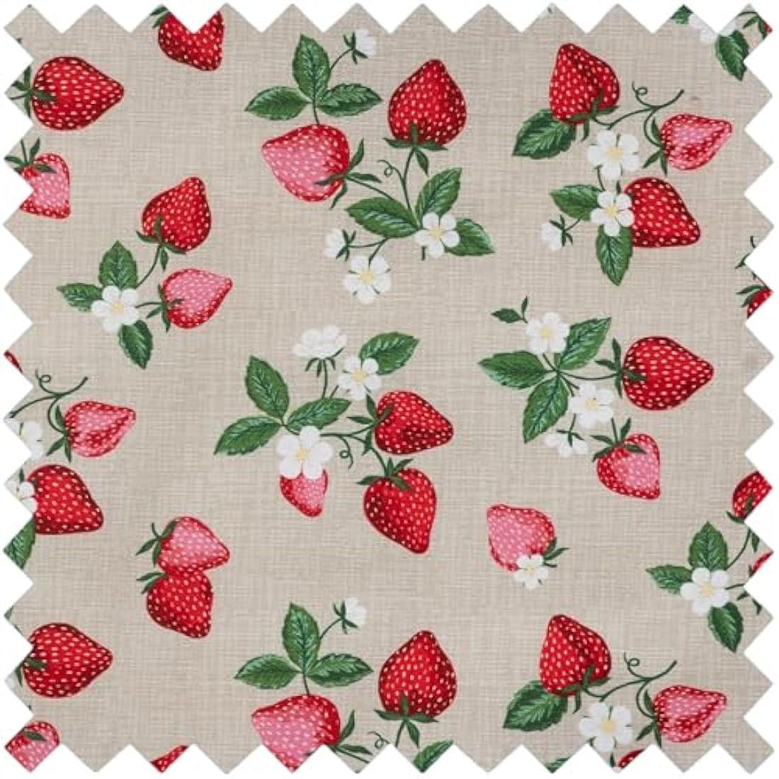 Hobby Gift Exclusive Medium Sewing Craft Hobby Storage Box, Accessories Tray Pin Cushion Pocket PVC Handle Embroidered Lid 18.5 x 25.5 x 14.5cm, Embroidered Strawberries