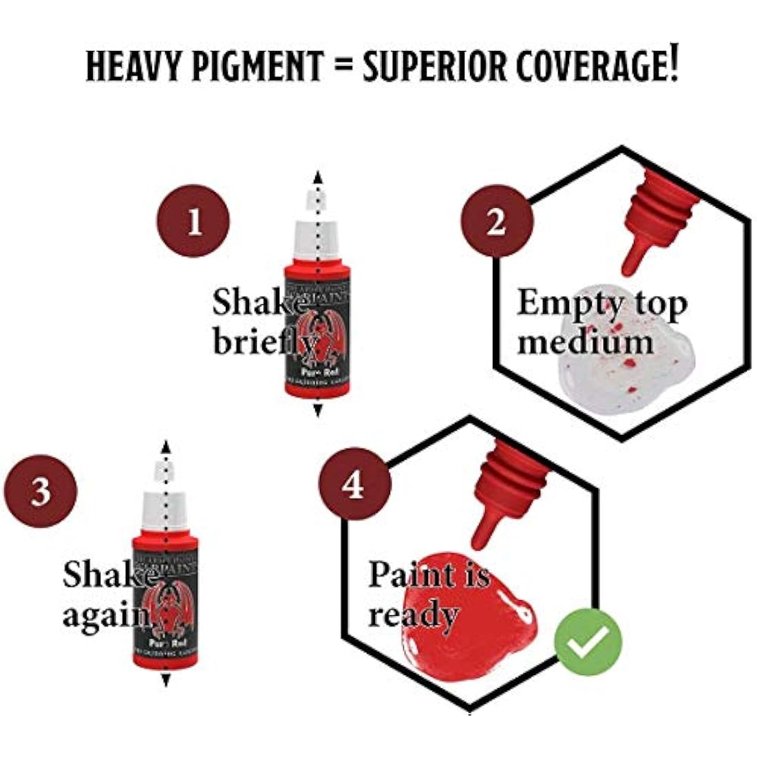 Grinning Gargoyle Mini Paint Set - Fantasy Miniature Paint Set – Army Paint Model Paint for Tabletop Figures - 20x Warpaints and a Brush Miniature Painting Kit - Model Paint Set (Advanced)