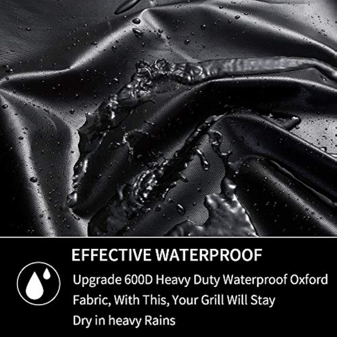 JIESUO 57CM BBQ Cover for Weber Charcoal Kettle: Heavy Duty Waterproof Weather Resistant Barbeque Grill Covers