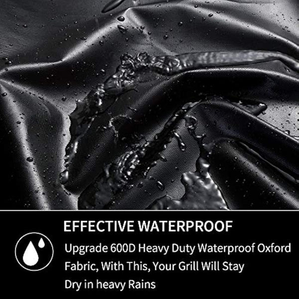 JIESUO 57CM BBQ Cover for Weber Charcoal Kettle: Heavy Duty Waterproof Weather Resistant Barbeque Grill Covers