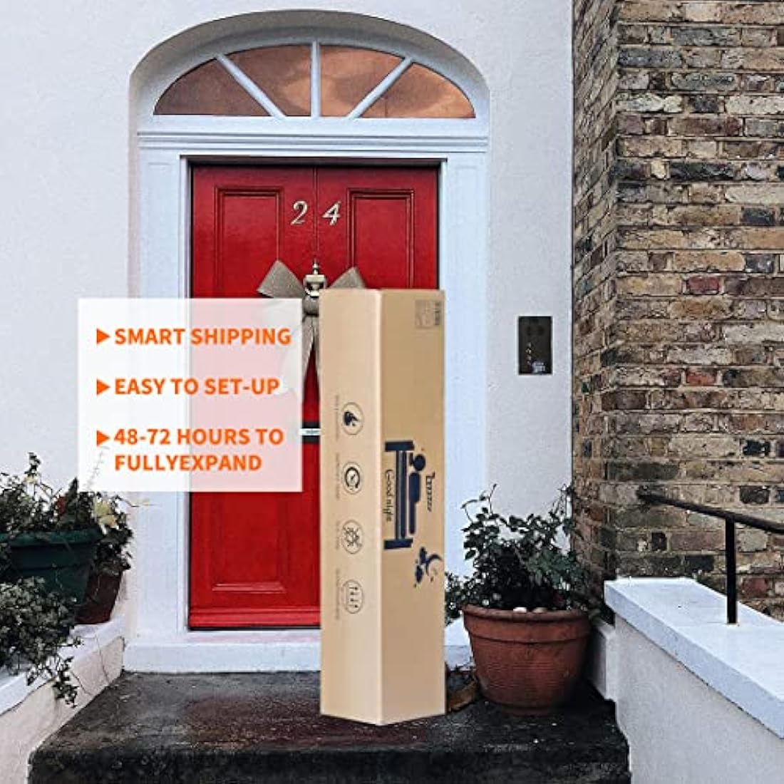 Good Nite Single Mattress 3FT Hybrid with Breathable and Skin-Friendly Fabric Medium Hard Mattress 18cm Depth 90 x 190 cm