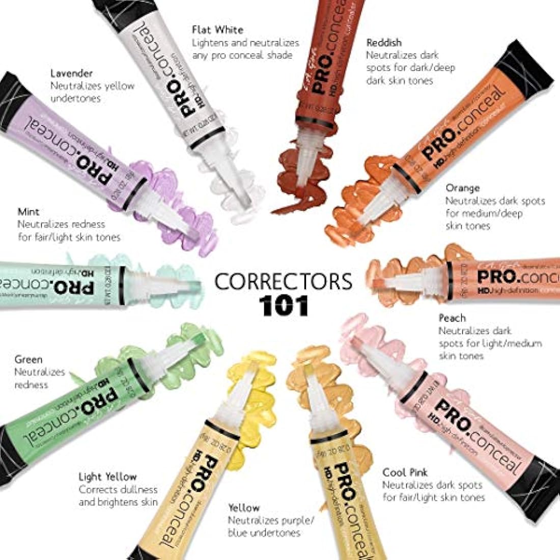 L.A. Girl Cosmetics PRO Conceal HD Concealer Yellow Corrector 8g
