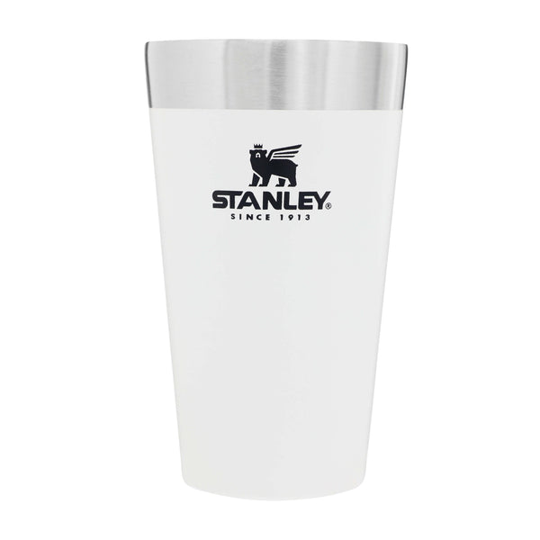 Stanley Adventure Stacking Beer Pint 0.47L - Travel Mug Keeps Drinks Cold For 4 Hours - Stainless Steel Thermal Cup - Stacks Infinitely - Double Wall Vacuum Insulation - Dishwasher Safe - Matte Black