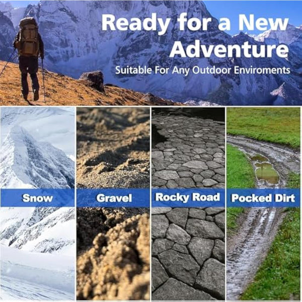 aiGear Tactical Stick/Trekking Poles | Aluminum Hiking Poles with Adjustable Height | 5/6/7/8 Tubes Trekking Poles | for Women Men Backpacking Outdoor Hiking Camping | Grey