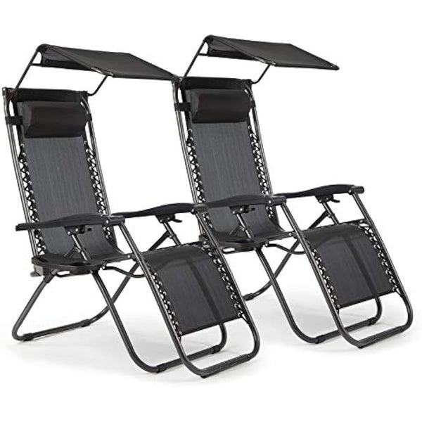 IntimaTe WM Heart Deck Chair, Alloy Steel, Black, 177 cm x 110 cm x 67 cm