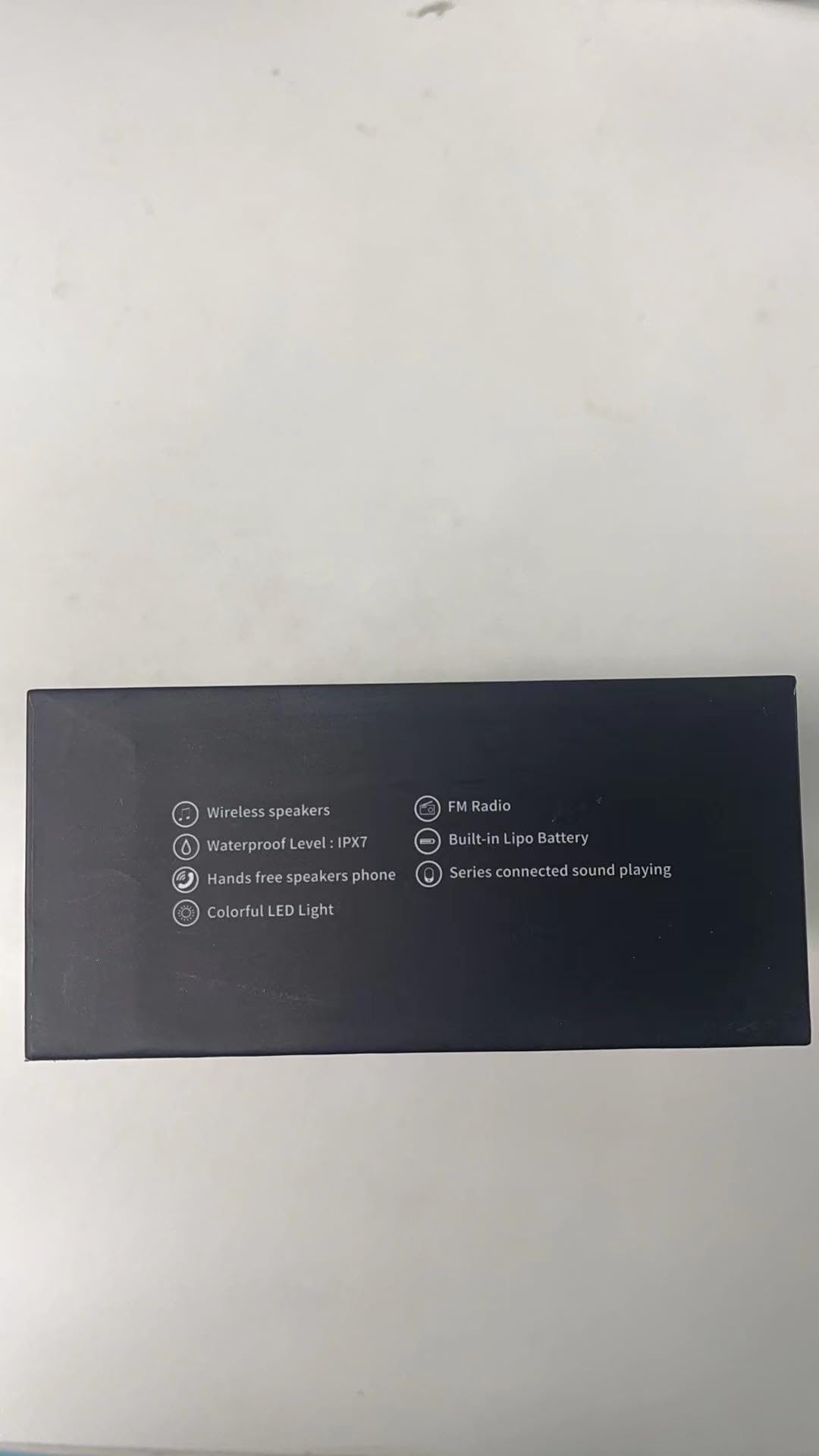 Bluetooth Shower Speaker with IPX7 Waterproof, Bluetooth Speaker with HD Stereo Sound, Built-in Mic Portable Wireless Speaker with Dynamic Lights 10H Playtime, for Outdoor Kitchen Gifts Golf, Black