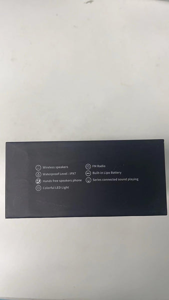 Bluetooth Shower Speaker with IPX7 Waterproof, Bluetooth Speaker with HD Stereo Sound, Built-in Mic Portable Wireless Speaker with Dynamic Lights 10H Playtime, for Outdoor Kitchen Gifts Golf, Black