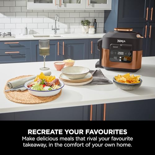 Ninja Speedi 10-in-1 Rapid Cooker, Air Fryer and Multi Cooker, 5.7L, Meals for 4 in 15 Minutes, Air Fry, Steam, Grill, Bake, Roast, Sear, Slow Cook & More, Cooks 4 Portions, Sea Salt Grey, ON400UK