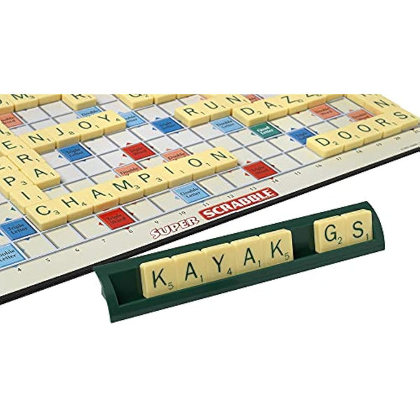 Ideal Super Scrabble: twice as many tiles and a giant-sized board | Classic Games | For 2-4 Players | Ages 10+