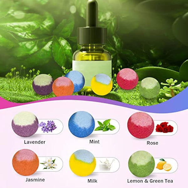 30 Pcs Bath Bomb Natural Organic Mini Bath Bombs, Handmade with Rich Fizz - Best Birthday Gift for Kids/Women/Men, Mother's Day