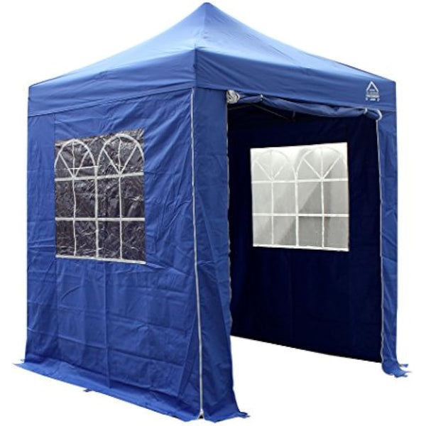 All Seasons Gazebos 2x2m Heavy Duty Fully Waterproof Pop up Gazebos and 4 Premium Side Walls - Royal Blue