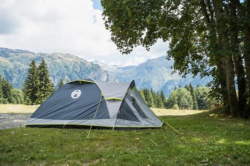 Coleman Tent Darwin 2-4 Person | Compact Lightweight Dome Tent | Models with Darkened Bedroom | Camping, Festival and Hiking Tent | 4500mm Waterproof | with Sewn-in Groundsheet