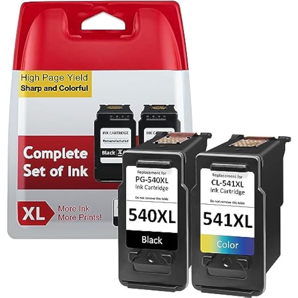 IKONK 540 and 541 Ink Cartridges XL, Replacement for Original Canon Ink Cartridges 540 and 541, Printer Ink PG-540 CL-541 XL for PIXMA TS5150 TS5151 MX475 MG3650s MG3600 MG3650 MG4250 MG3200 MG3550