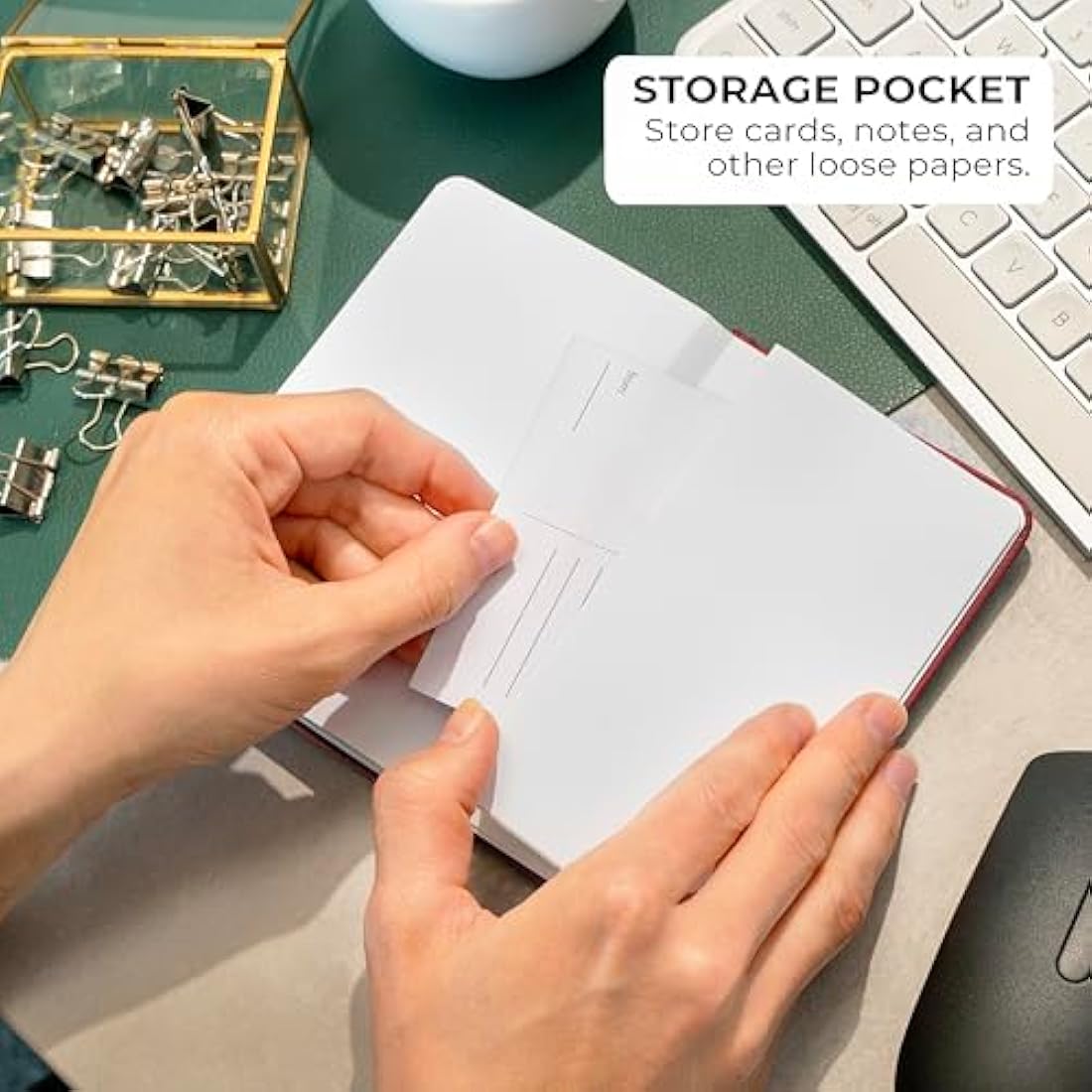 Clever Fox Password Book 2nd Edition Small – Pocket Password Keeper with Laminated Alphabetical Tabs – Internet Address Notebook & Login Details Organizer Journal – 8.9x14.2cm (Wine Red)