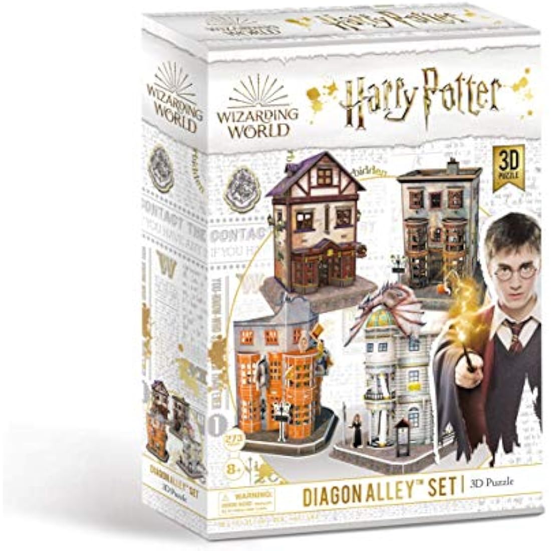 Harry Potter 7585 Diagon Alley 4 in 1 3D Puzzle Set