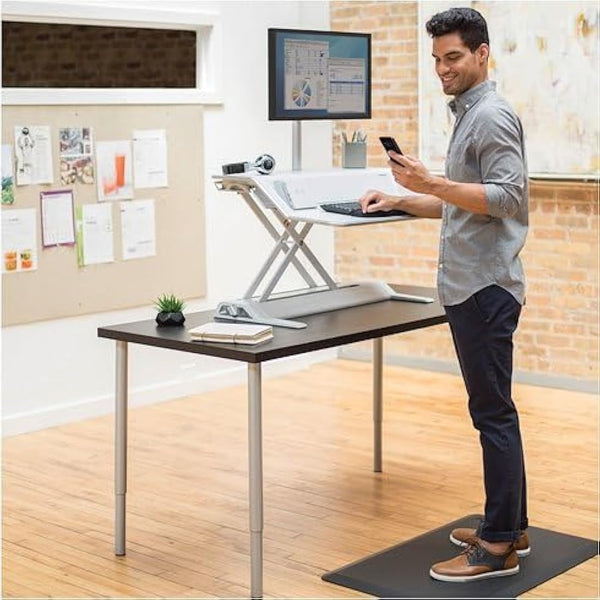 Fellowes Everyday Anti Fatigue Standing Mat - Ergonomic Sit Stand Desk Mat for Use in Work or the Home Environment - H1.91 x W91.44 x D60.96cm - Black