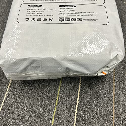 Chilling Home Pregnancy Pillows for Sleeping,U Shaped Maternity Pillow Pillow,55 inch Full Body Pillow Long Pillows for Sleeping, Maternity&Body Pillows for adults with Cover Velvet,Light Black