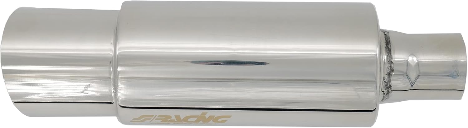 Simoni Racing ESR086 Exhaust Muffler Rounded Inox