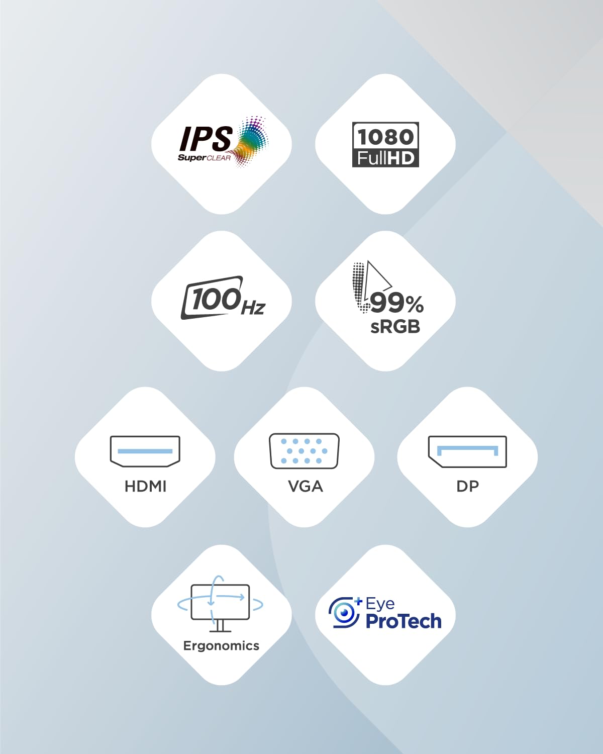 ViewSonic VA3209-2K-MHD 32-inch 2K QHD IPS Monitor, 75Hz VRR, HDR10, with HDMI, DisplayPort, Integrated Speakers