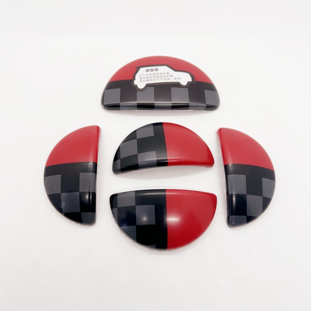 ABS Plastic Interior Door Switch &Glove Storage Box Switch Decoration Cover Trim Shell for Mini Cooper R60 Countryman 2010~2016 (Union Jack Gold)