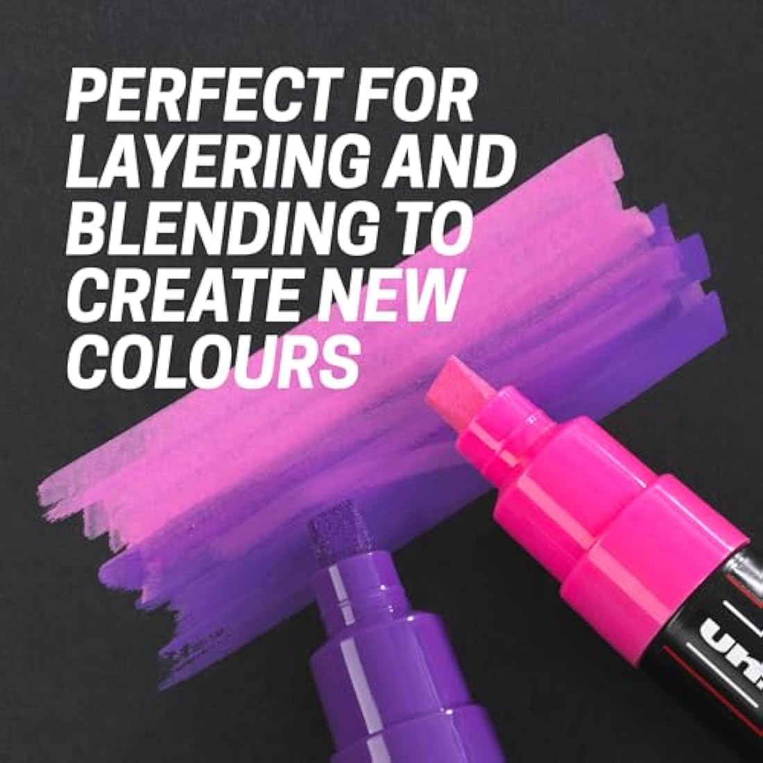 Posca Pens PC-5M Medium Acrylic Felt Tip Coloured Permanent Paint Markers for Adults and Kids. Perfect for Colouring, Fabric, Graffiti, Watercolour, Outline Drawing, Window and Glass Art. 16 Pack