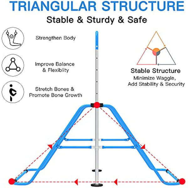 EVERYMILE Gymnastics Bars, Junior Training Kip Bar Gymnastics Equipment for Home,Adjustable Height Folding Horizontal Bar with Gymnastic Rings for Kid