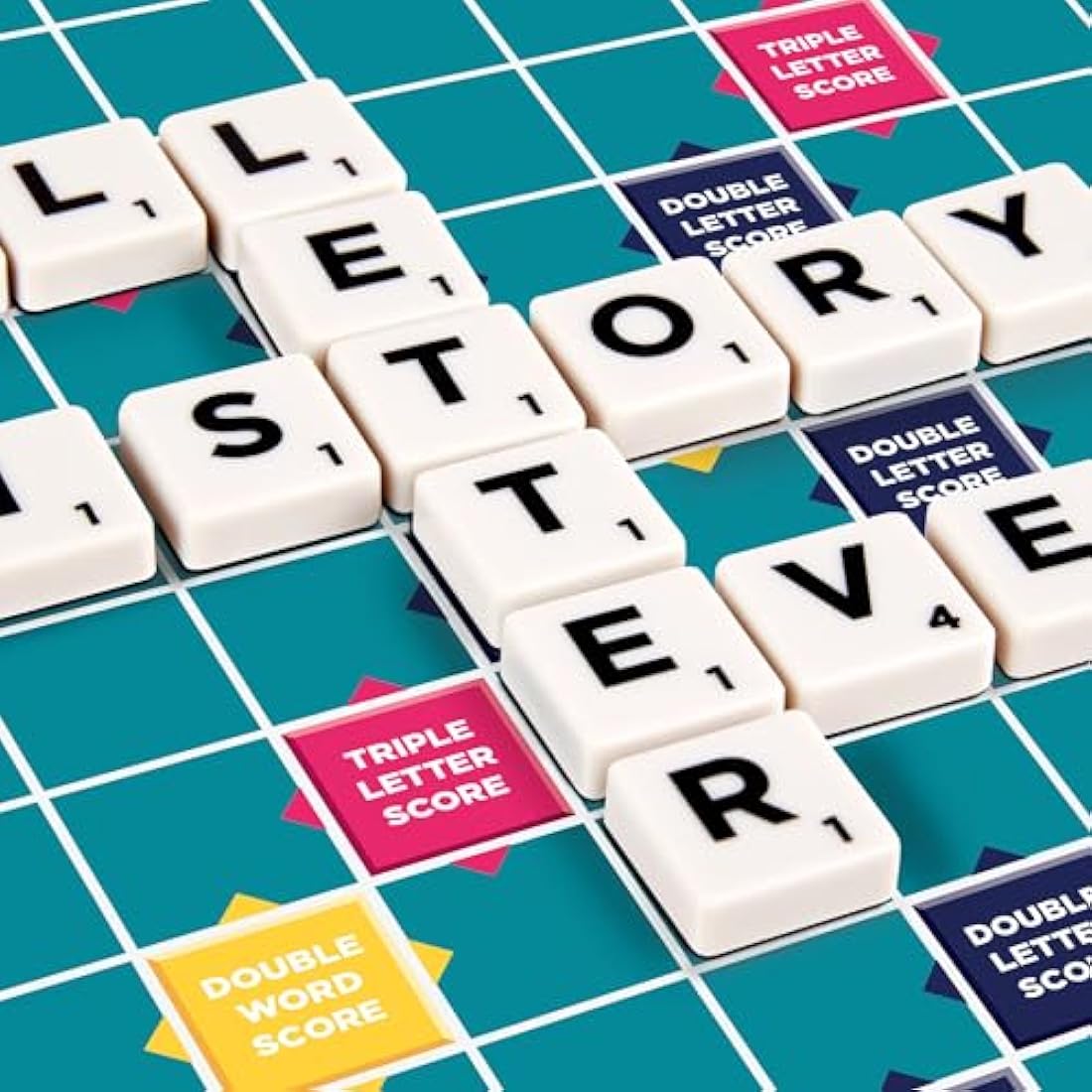 Mattel Games Classic Scrabble, Original Crossword Board Game, English Version, Family Board Game for Adults and Kids, Word Game for 2 to 4 Players, Ages 10 and Up, English Version, Y9592