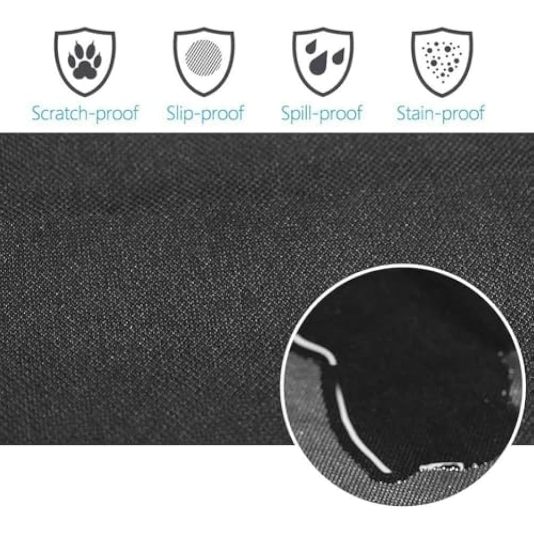 GoBuyer Waterproof Car Boot Liner Protector Covers for Dogs with Side Protection (BumplerFlap) + Headrest Strap