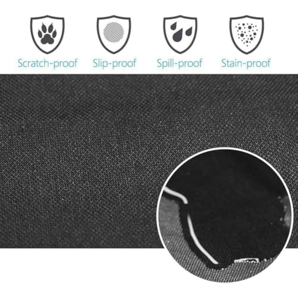 GoBuyer Waterproof Car Boot Liner Protector Covers for Dogs with Side Protection (BumplerFlap) + Headrest Strap