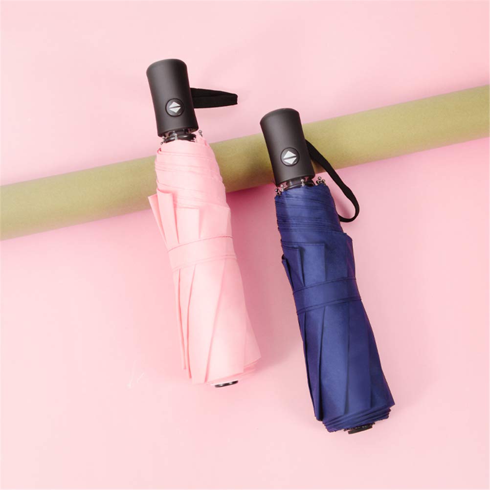 Maibar Umbrella Windproof Strong 24 Ribs Compact Umbrellas Sun UV Protection spf 50 Folding Travel Large Auto Open Close Umbrellas Umbrella (Black)