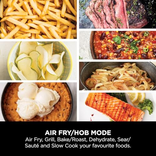 Ninja Speedi 10-in-1 Rapid Cooker, Air Fryer and Multi Cooker, 5.7L, Meals for 4 in 15 Minutes, Air Fry, Steam, Grill, Bake, Roast, Sear, Slow Cook & More, Cooks 4 Portions, Sea Salt Grey, ON400UK