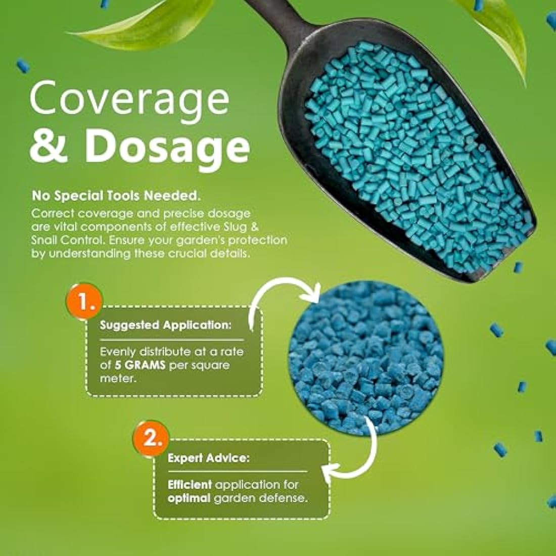 FERRIS | Slug & Snail Killer Pellets 800g - Use in Gardens & Greenhouses - Powerful Slug Repellent for Organic Gardening with Maximum Protection | Fast Acting Pellets for Slugs and Snails (1 Pack)