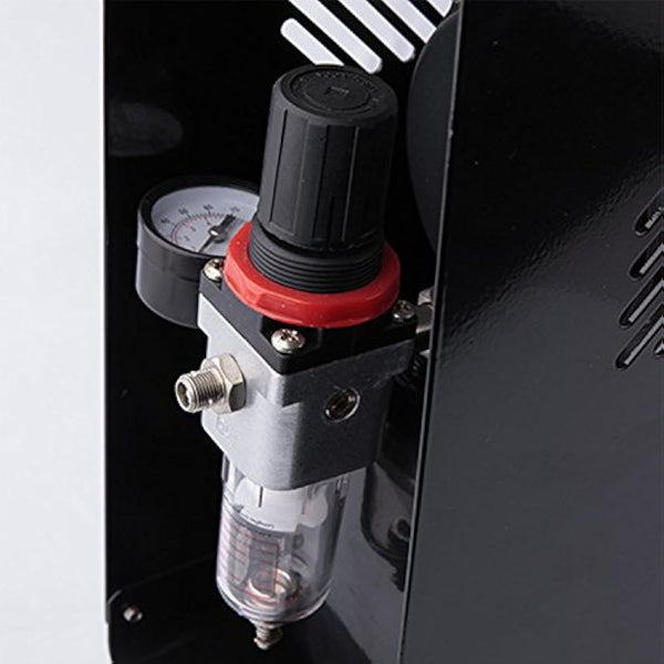 Fengda AS-186A Professional Airbrush Compressor/with Tank/Autostop 4Bar/Autostart 3Bar/Quiet/Oil-Free